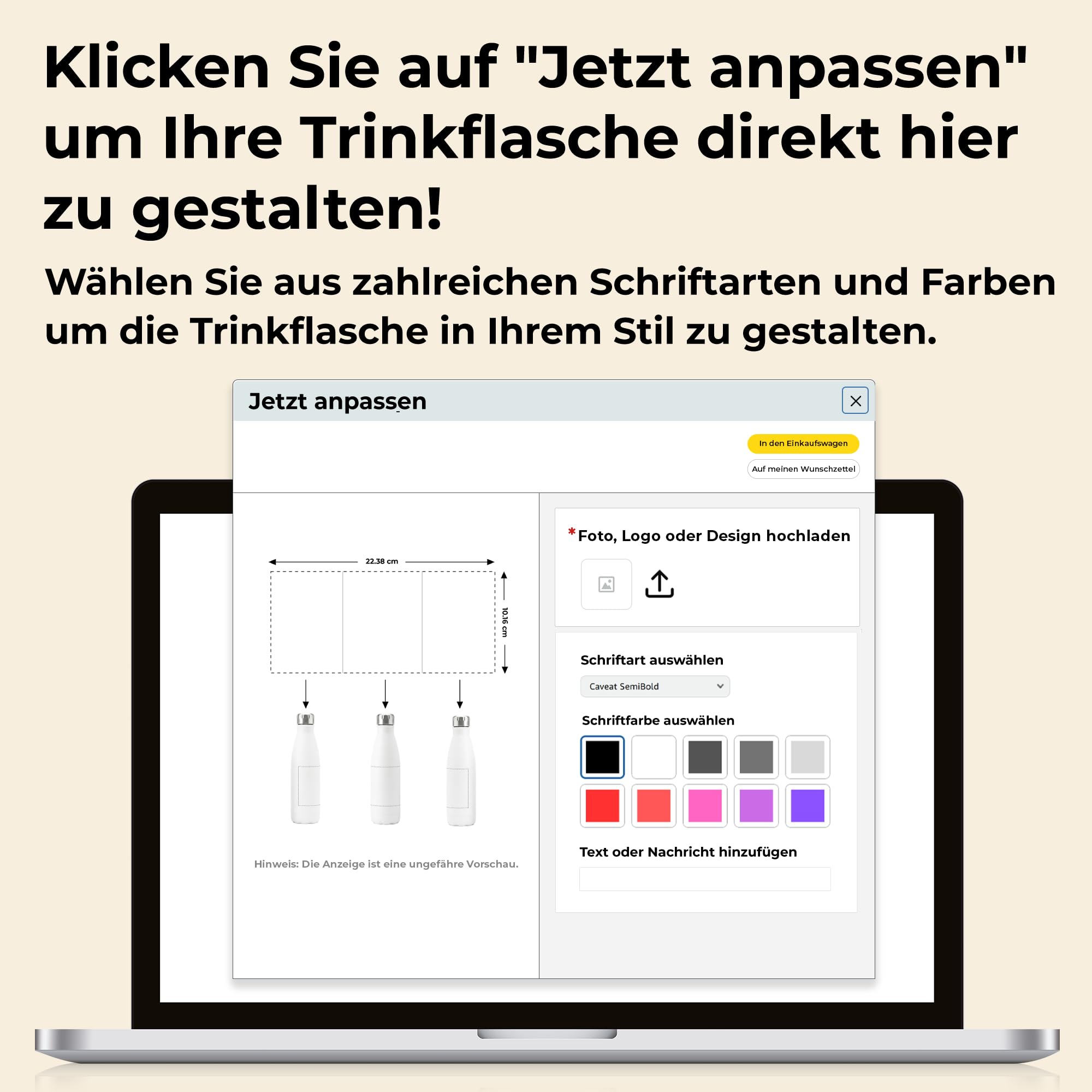 Personalisierte Trinkflasche aus Edelstahl, 473 ml, doppelwandig, BPA-frei, mit deinem Foto, Logo oder Text, 50er-Pack, Chrom/Weiß, Thermoflasche für Arbeit, Events und Unternehmen