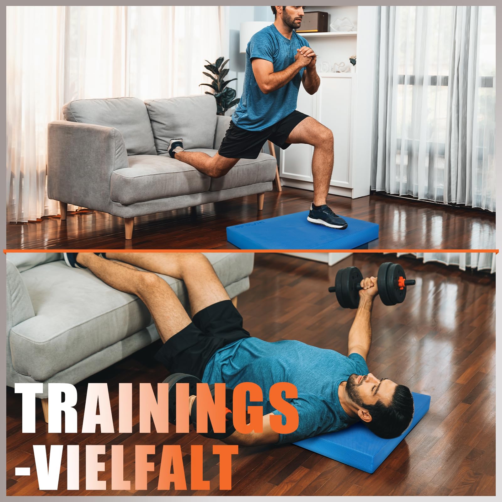 DH FitLife Premium Balance Pad – Balancekissen ideal für Gleichgewicht- & Stabilitätstraining | Balancetraining | Yoga, Pilates & Core-Training | Physiotherapie & Fitness-Kissen