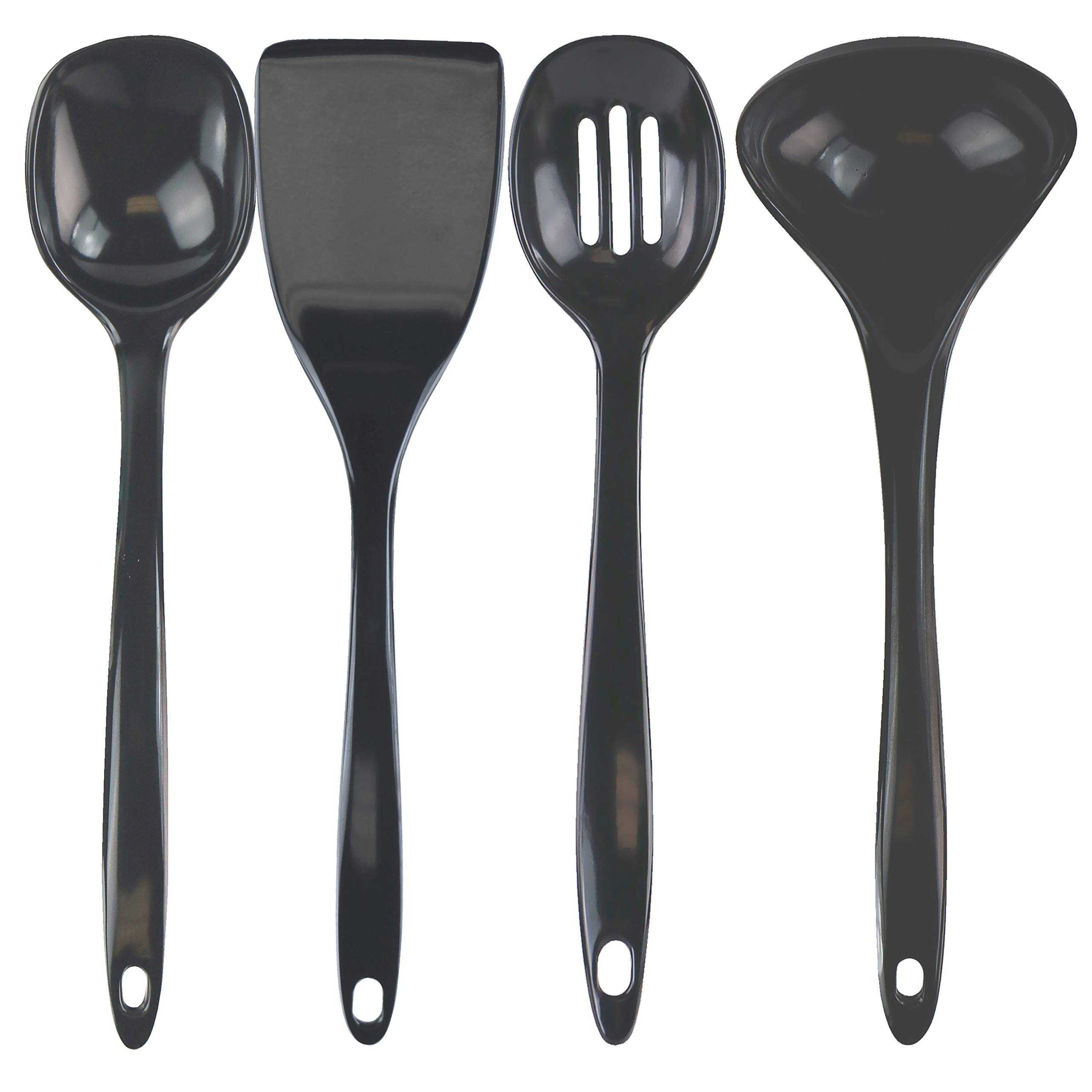 Reston Lloyd Charcoal 81110 Melamine Utensil Set,