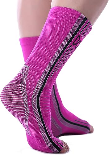 Miniatura 7 de Doc Miller Tobillera para esguince de tobillo y tendinitis de Aquiles  1 par de mangas de compresión de tobillo para apoyo, estabilidad y alivio del