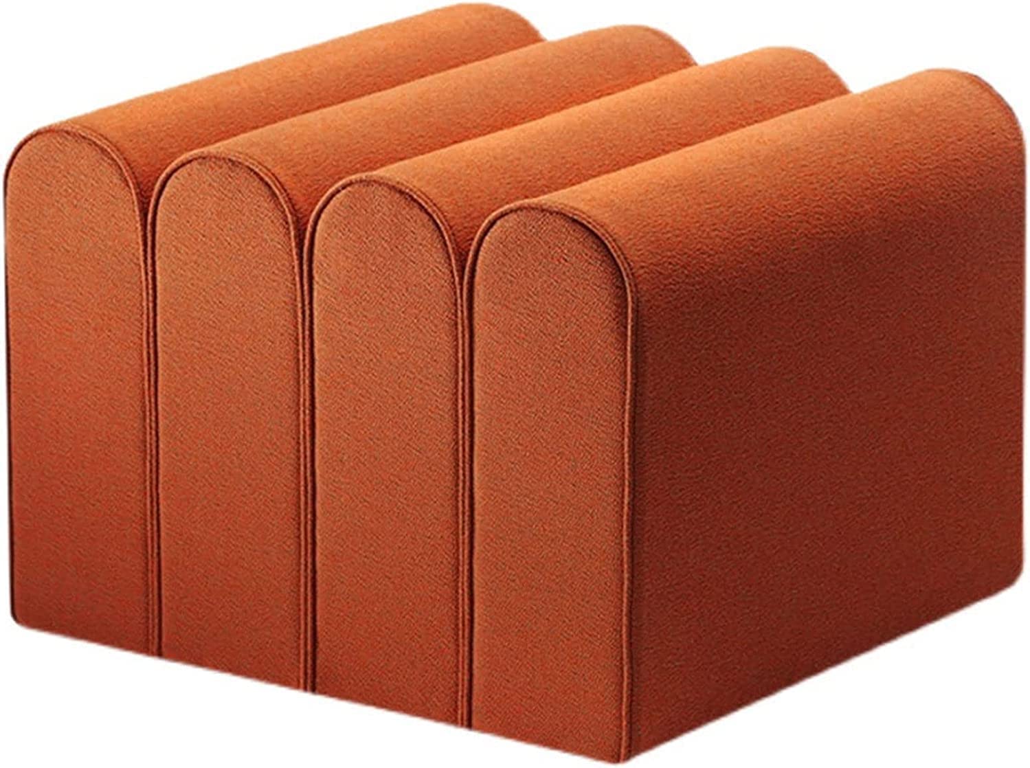 Tabouret de canapé nordique pouf en tissu pour salon et chambre