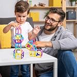 Jouets de tuiles magnétiques modernisés pour 3 4 5 6 7 8+ Année Vieux Tout-petits Garçons Filles, Bâtiment magnétique Blocs éducatifs STEM Jouets Cadeaux pour l'âge 3-6 4-5 4-8 Enfants Anniversaire