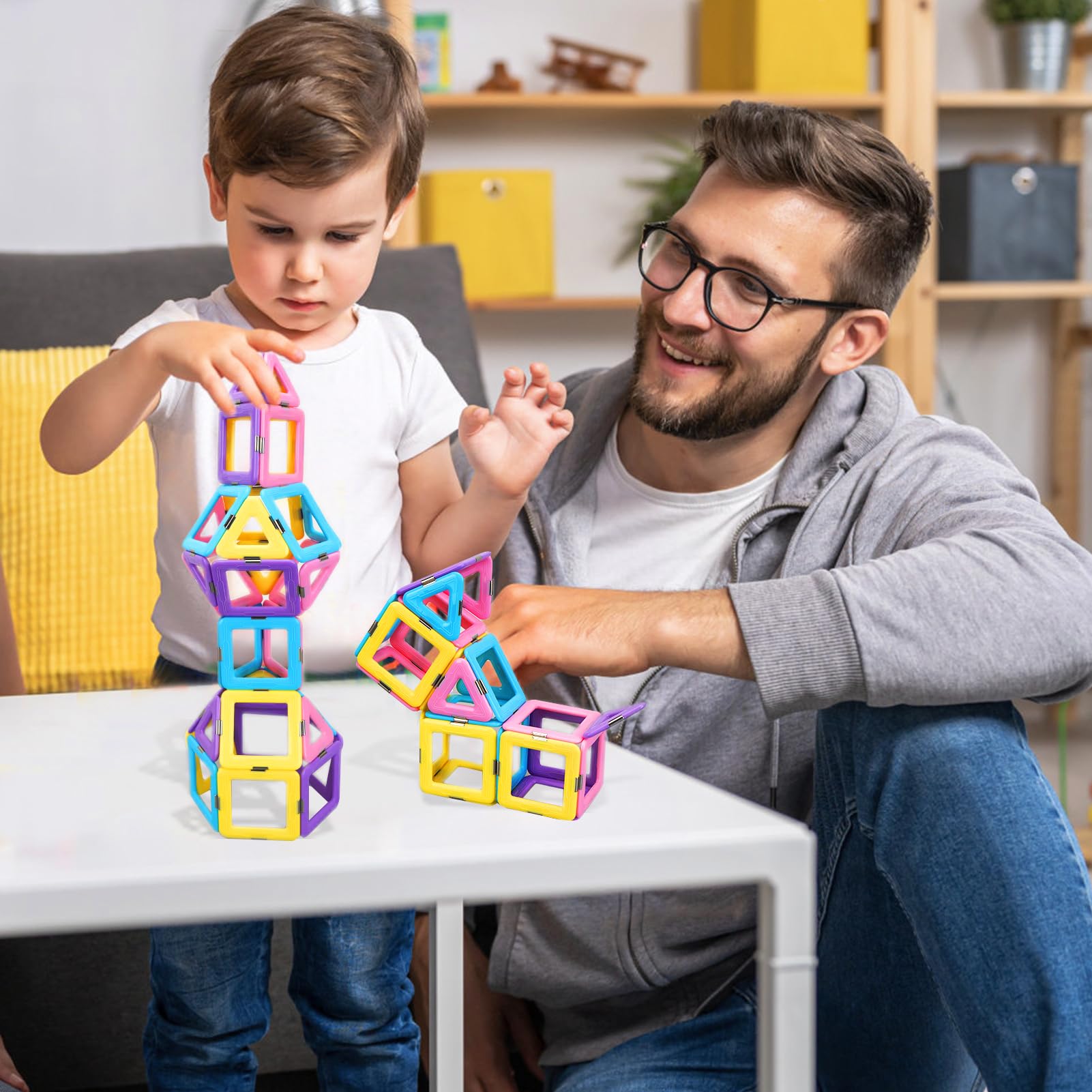 Magnetische bouwstenen, 40 stuks, magnetische blokken