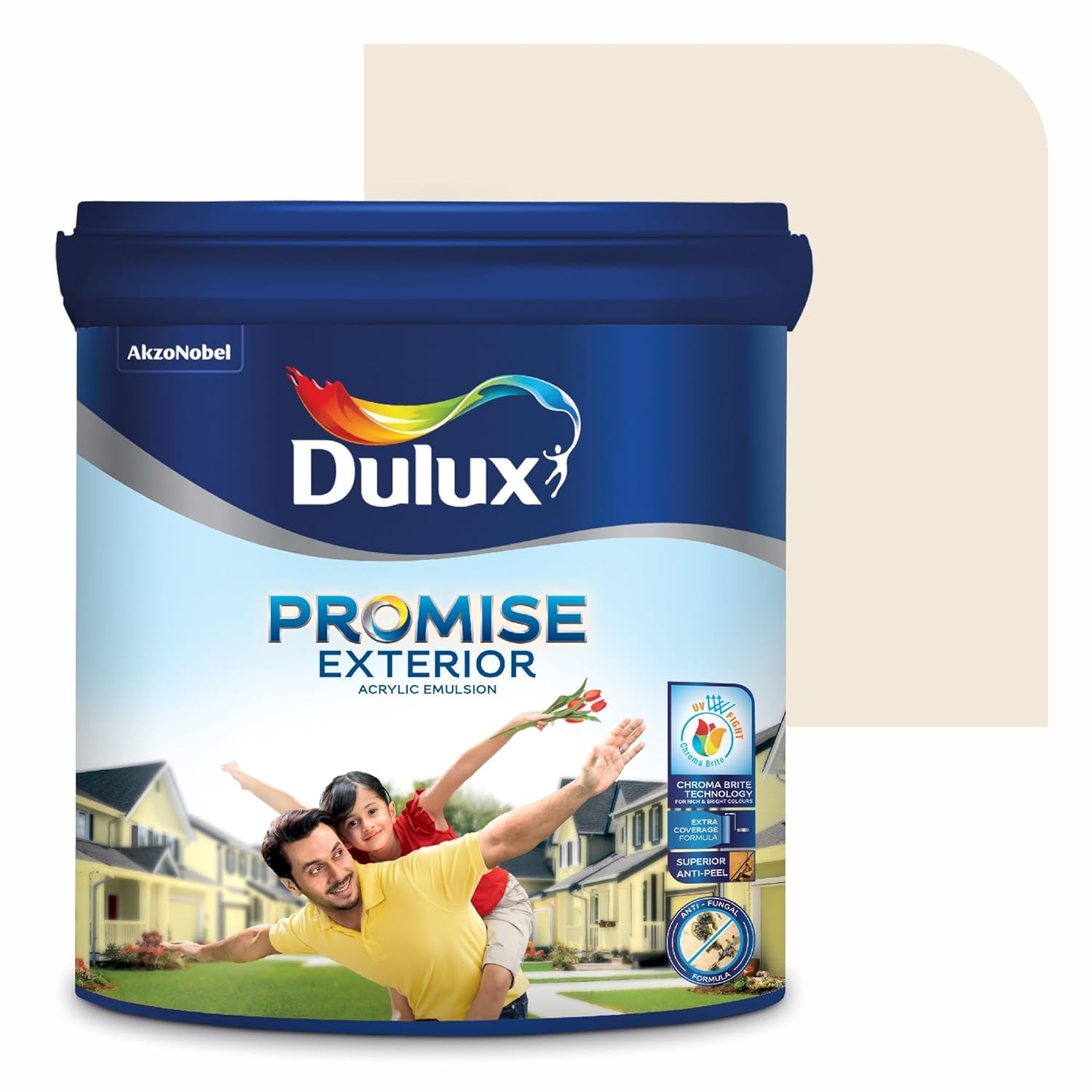 Dulux Promise Exterior Emulsion Paint (10L, Almond Wisp) Ideal for