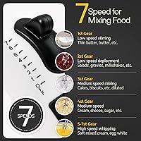 Vista 3 de Hand Mixer Electric Handheld – 7 Speed Ultra Power Electric Mixer Handheld (Red)