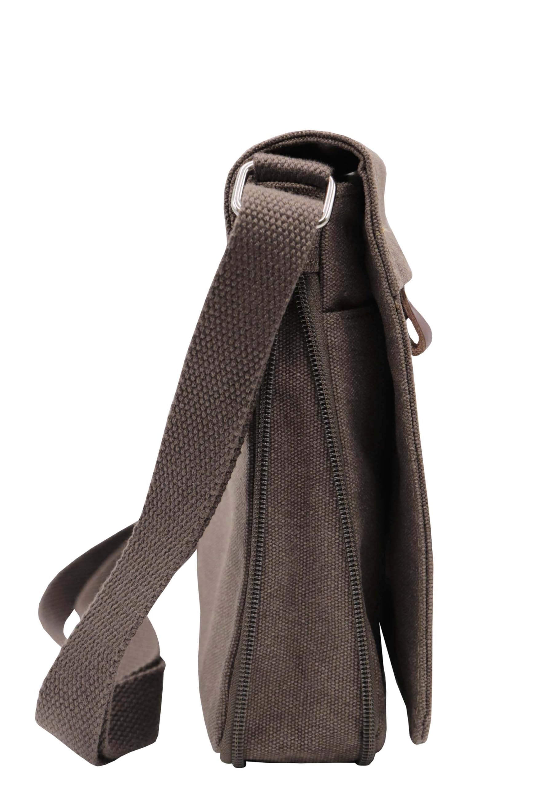 Petit sac bandoulière unisexe KATANA en toile garni cuir réf 6506 (6 coul.disp.)
