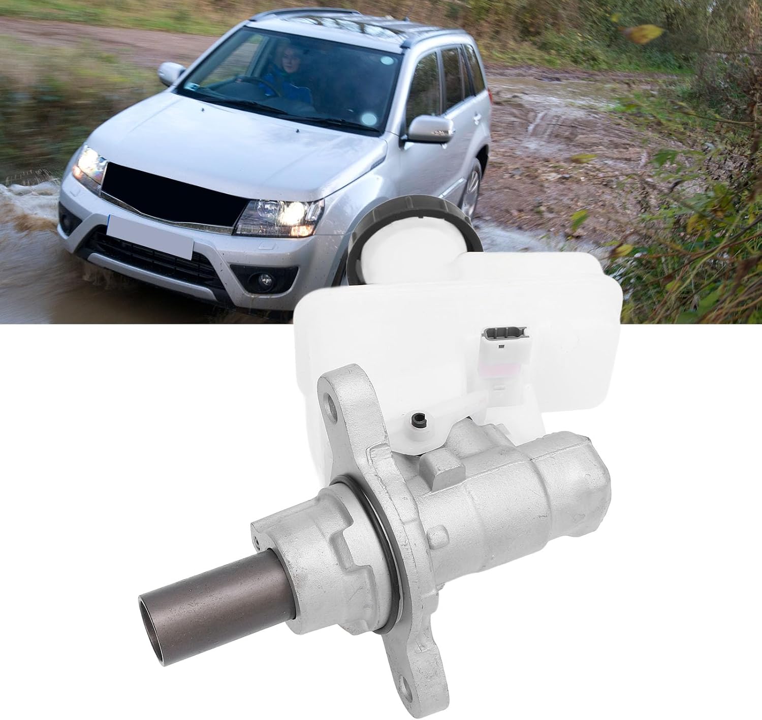 Brake Master Cylinder, Replace Part Number 51100 65JA0, Compatible with Grand Vitara 2006-2015, Made of High Hardness Aluminum, PP Material, for Oxidation Performance,