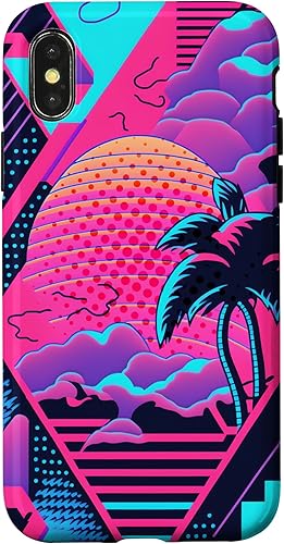 Miniatura 5 de iPhone 16 Retro Vaporwave Vibes - Funda para amantes de la nostalgia de la música de los años 90