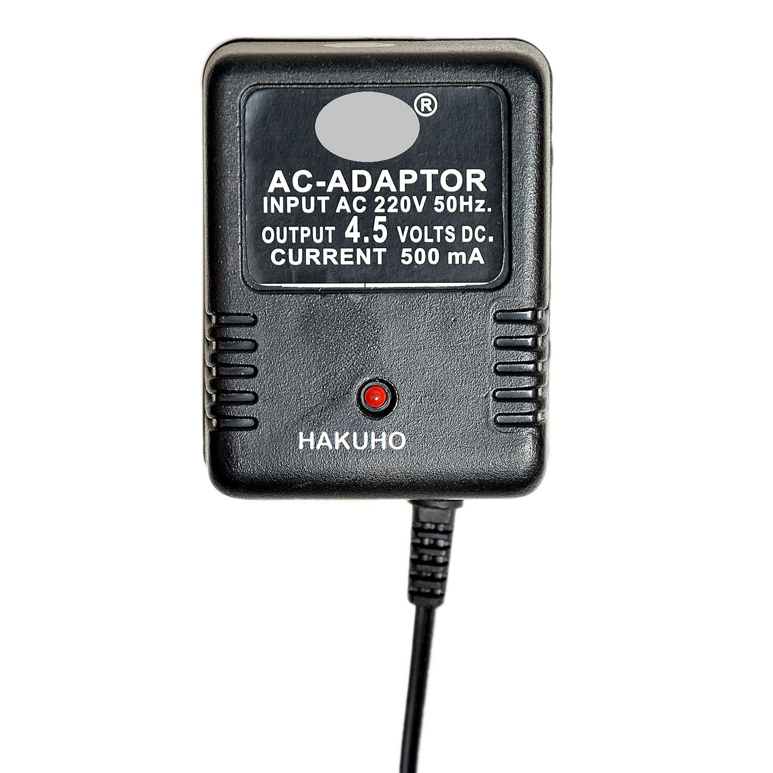 Hakuho 4.5 Volt 500mA Power Adapter with 4 Multi Pin and Polarity Change Option for Radios,Torches,Toys,Trimmer,All Purpose Use,for Electronics Items