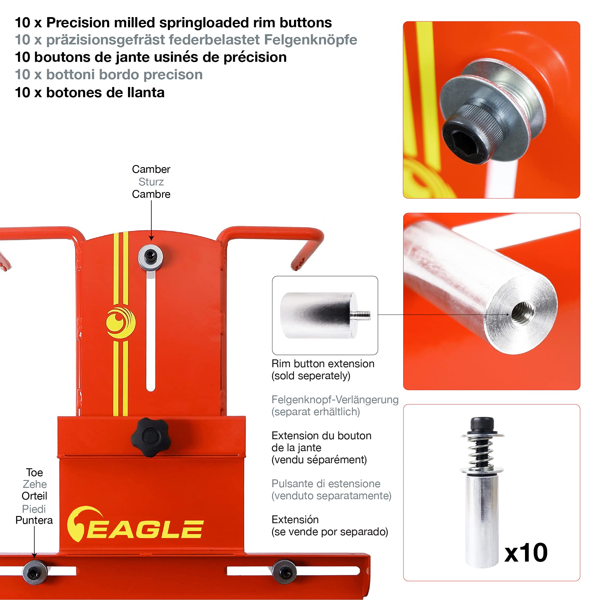 SharkEye Falcon LC4WLA Système d'alignement laser 4 roues