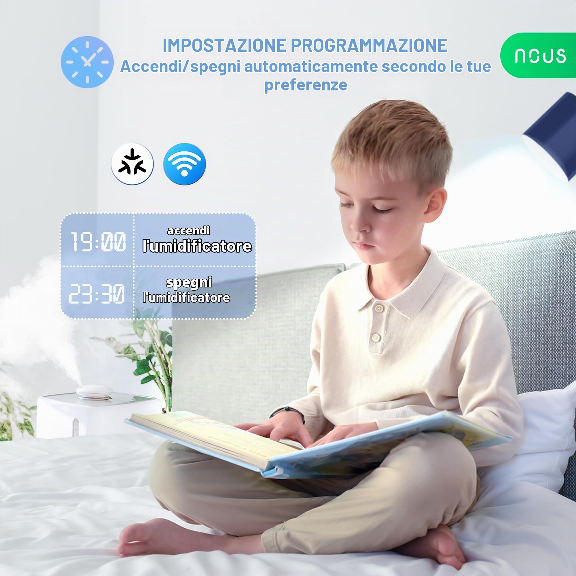 NOUS Presa Smart Matter con Monitoraggio dei Consumi, 16A 3840W — immagine 4 di 15