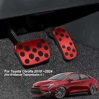 Vista 4 de CKE Compatible con Toyota Corolla 2026 2025 2024 2023 2022 2021 2020 2019 Accesorios Fundas Antideslizantes Deportivas para Pedal de Auto Freno
