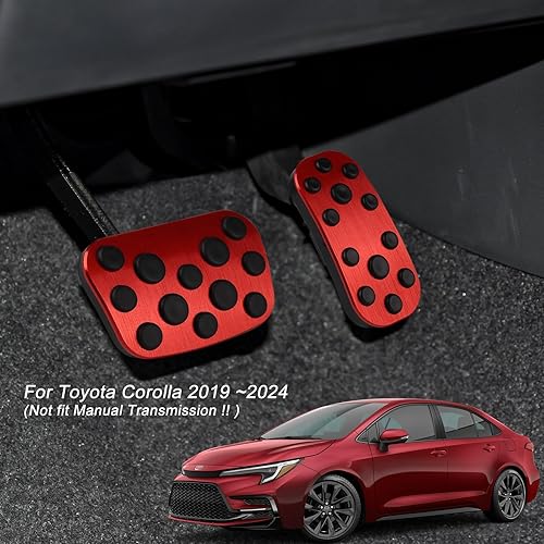 Miniatura 9 de CKE Compatible con accesorios Toyota Corolla 2025-2019, compatible con accesorios Toyota Corolla Cross 2025-2022, fundas antideslizantes para pedal