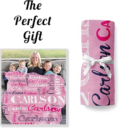 Miniatura 4 de Mantas personalizadas con nombre para niños mantas de bebé personalizadas para niños y niñas manta de nombre personalizada súper suave para niños