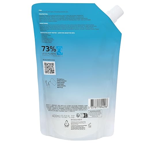Miniatura 29 de La Roche-Posay Toleriane Limpiador facial espumante purificador, niacinamida + ceramidas + agua térmica prebiótica, lavado facial sin aceite
