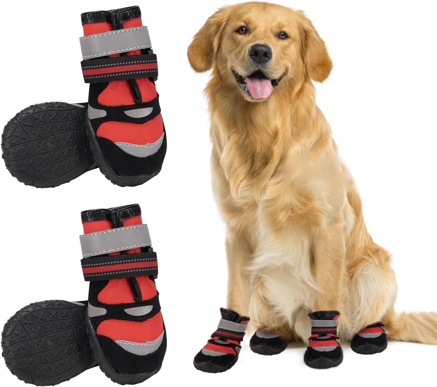 Dog Booties for Large Medium Dogs WearResistant Dog