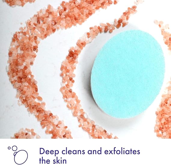 Buf-Puf Body Sponge, Bath Sponge, Dermatologist Developed, Cleanses Skin of Dirt, and Excess Oil, Reusable, Exfoliating, 5 Count