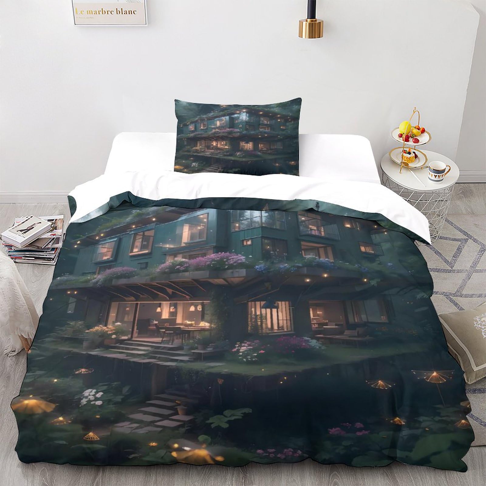 Housse de couette nature 135x200cm pour retrouver le sommeil