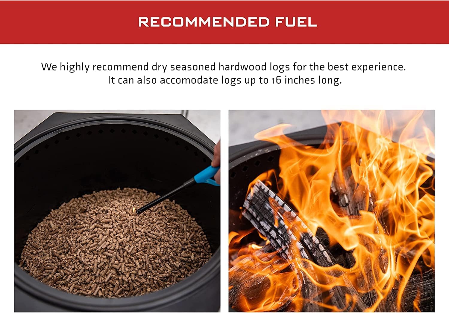 Dragonfire Portable Smokeless Firepit, Accessories Included: Base Stand and Carrying Case. Wood Pellet/Log Burning Outdoor Fire Pit. Black Finish, 22 Inch Size, with Nesting Base for Compact Storage.