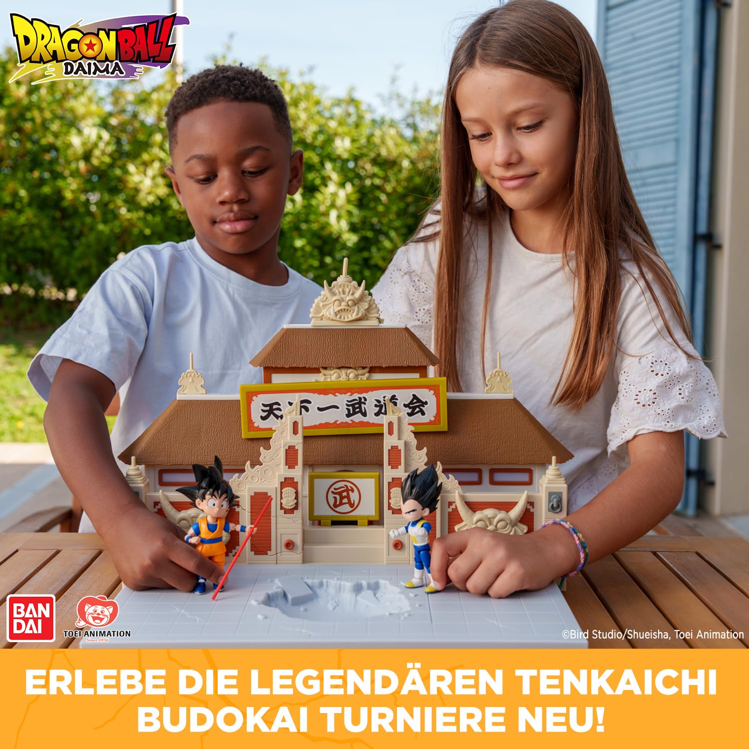 BANDAI - Dragon Ball Super - Tenkaichi Budokai Arena - Weltmeisterschaft der Kampfkünste - Diorama für Dragon Ball Figuren, Offizielle Kampfarena - Spielzeug ab 4 Jahren - 36790