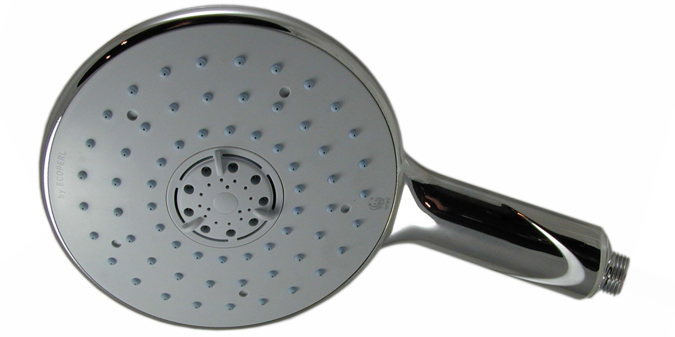 Kitriana dcg 12 alcachofa de la ducha kr eco plana 3 chorros antical 12 l/min de cromo/gris