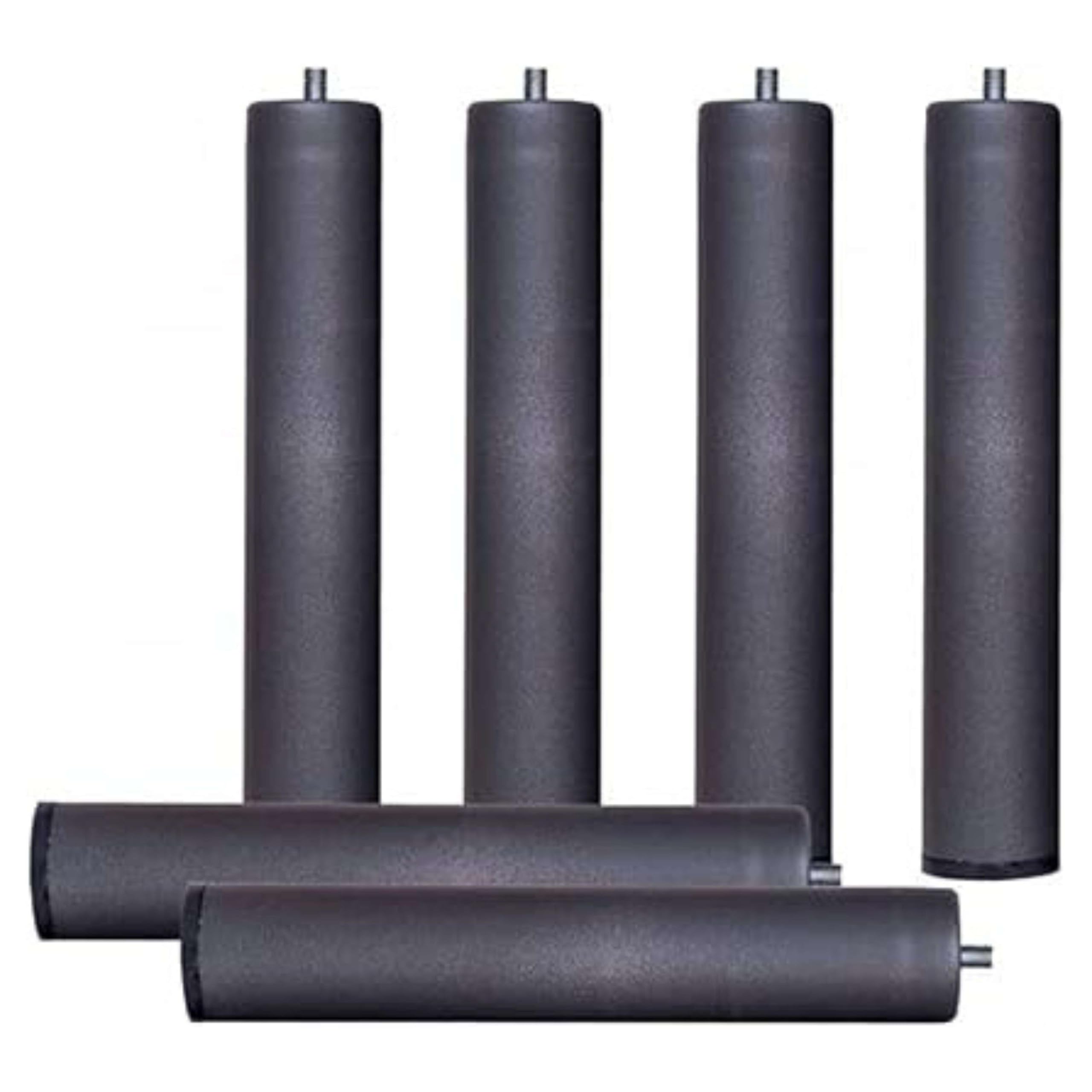 Pack 6 Patas 40 cm para somier o Base tapizada cilindricas Medidas Especiales Metal