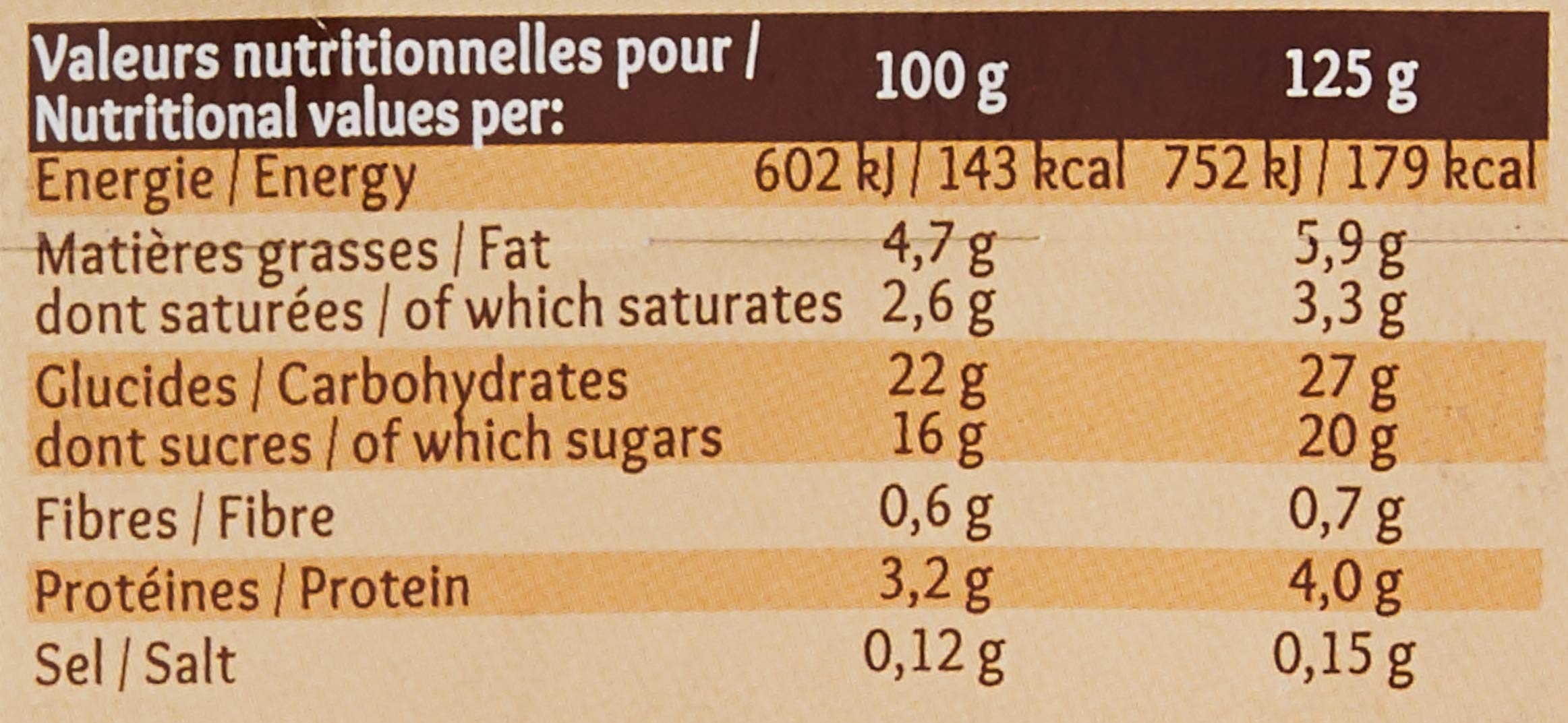 YABON - Gâteau de semoule nappage chocolat Yabon - 4 x 125 g