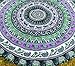 Popular Handicrafts Round Tapestry Roundie Indian Mandala Round Beach Throw Tapestry Hippy Boho Gypsy Cotton Table Cover Sofa Bed Throw, 70
