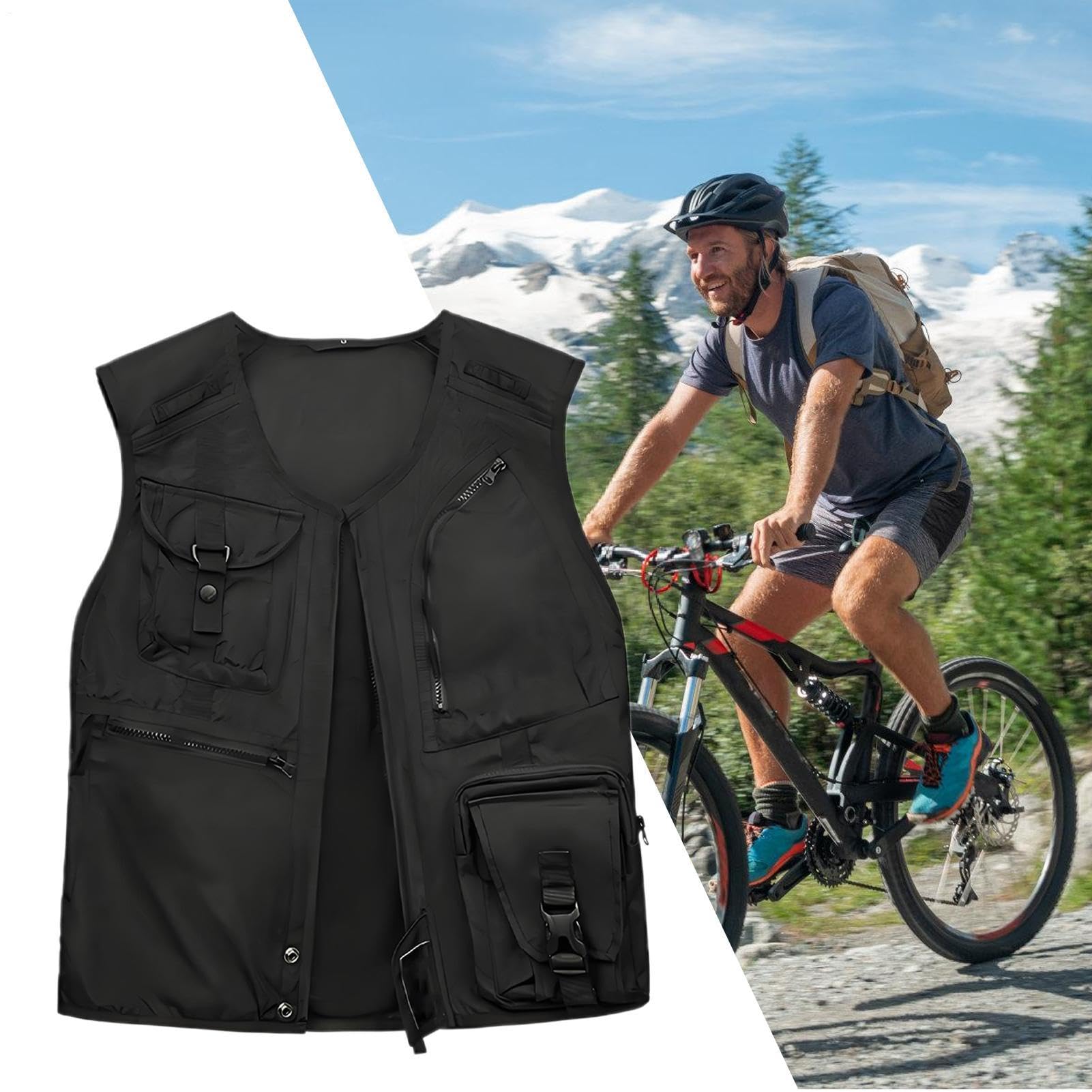 Męskie kamizelki motocyklowe konstrukcja odporna na ścieranie odzież | Kamizelka ochronna motocyklowa Odporny Na Zużycie Sprzęt Ochronny, Miejskie Dojazdy, Długie Podróże, Wędrówki, Wspin