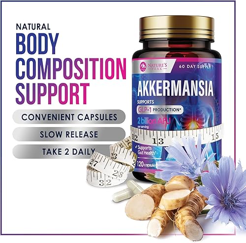 Miniatura 6 de Akkermansia Muciniphila Suplemento probiótico  2 mil millones de AFU  Suplemento GLP-1 con fibra prebiótica  Probióticos Akkermansia GLP-1 para
