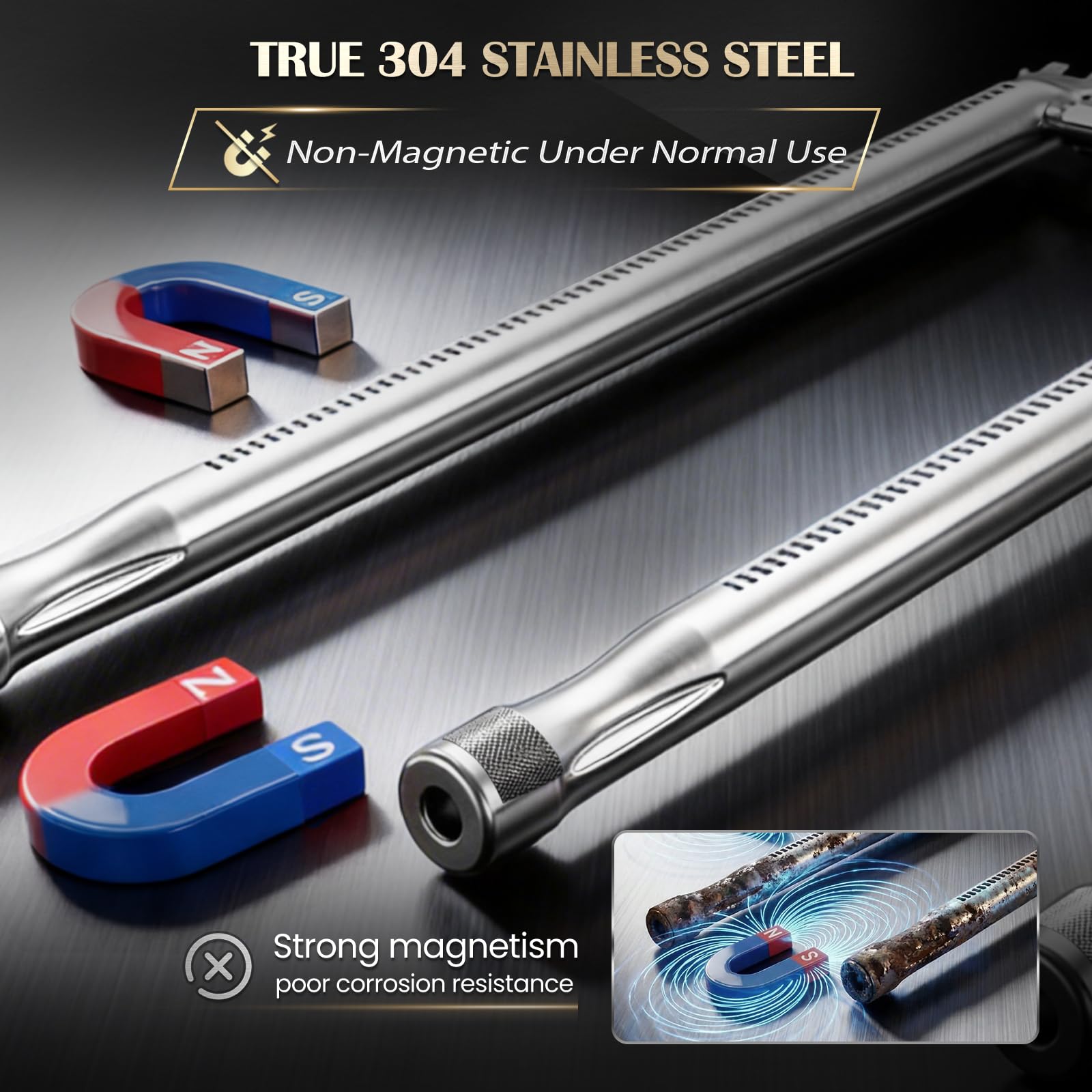 QuliMetal 69787 Bruciatore a griglia in acciaio inox 304 per Weber Spirit serie 300, Spirit II E310