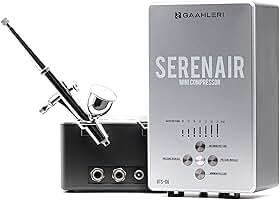 Gaahleri Kit de aerógrafo, Ambition Series GTS-06, aerógrafo e compressor de ar com controle de ar
