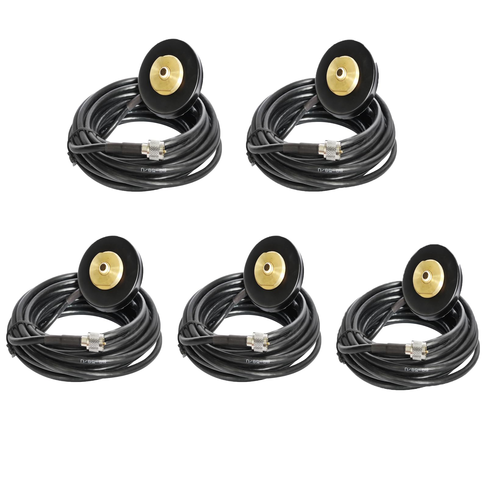 Amazon.com: 5Pack NMO Mount Magnetic Base 5M Cable with Mini UHF