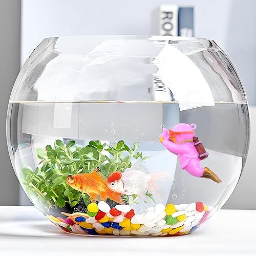 Miniatura 8 de onesimcr Decoraciones flotantes para peceras, decoraciones de acuario, encantadoras decoraciones de pecera, dispositivo flotante, accesorios para