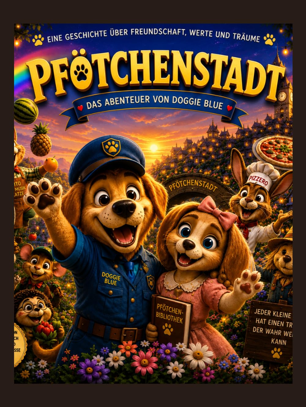 Pfötchenstadt: Das Abenteuer von Doggie Blue (Sierra Kids: Spielerisch Lernen – Bücher und Aktivitäten für Kinder)