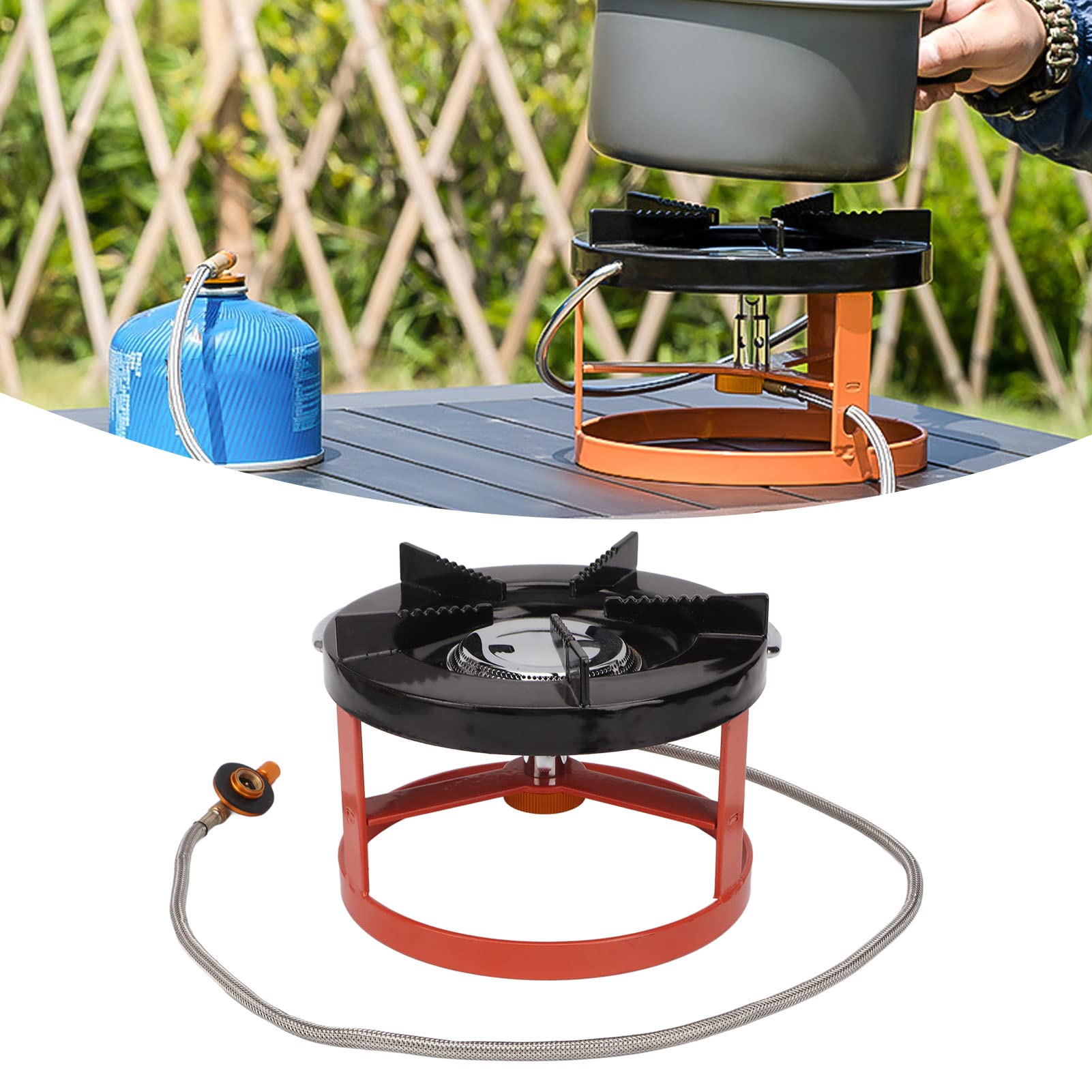 Equipo de camping Split Camping Cocina de gas portátil de gas plano – Cocina exterior con mango para picnic de senderismo, GenericNsoz48TM0B, #811