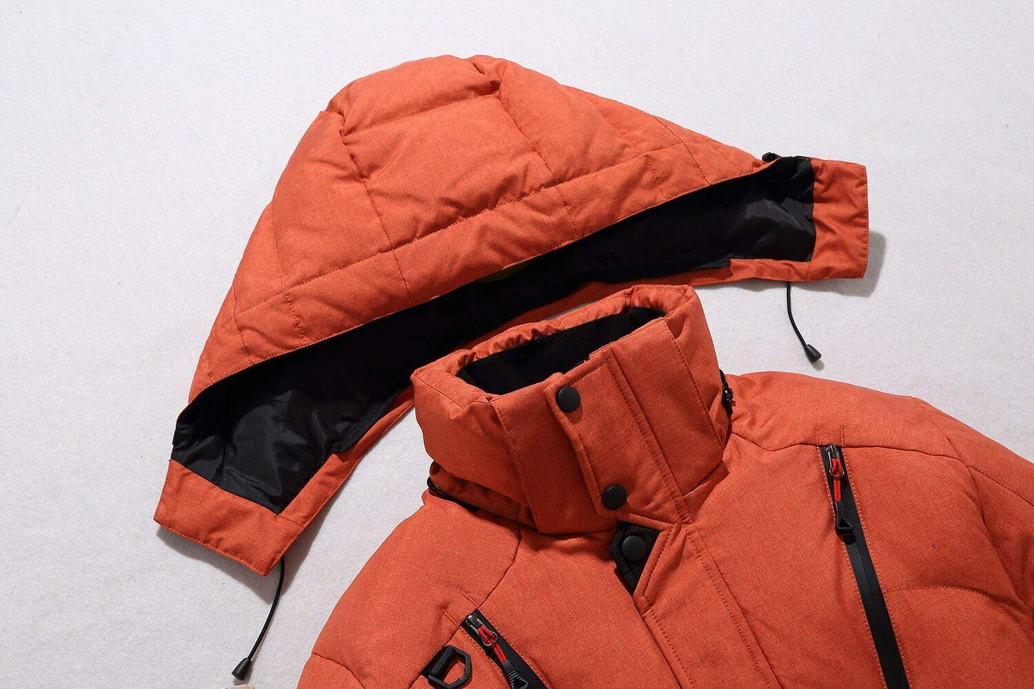 bestgift Zimowa wiatroszczelna outdoorowa ciepła kurtka puchowa męska pogrubiona krótka kurtka puchowa kurtka męska, Królewski błękit, XXL