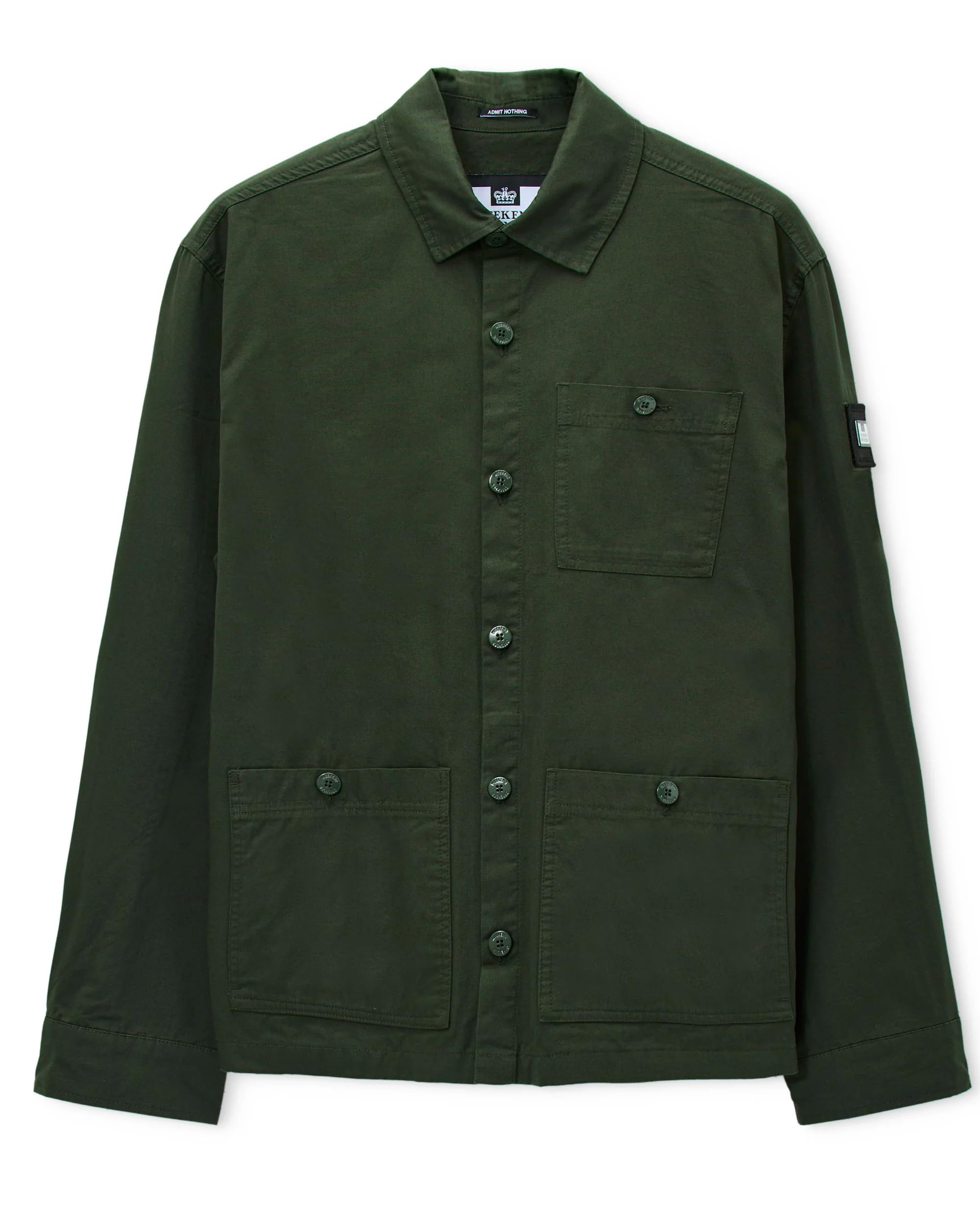 Weekend Offender Hynde Baker Overshirt Forest (UK, Alpha, M, Regular, Regular) Red