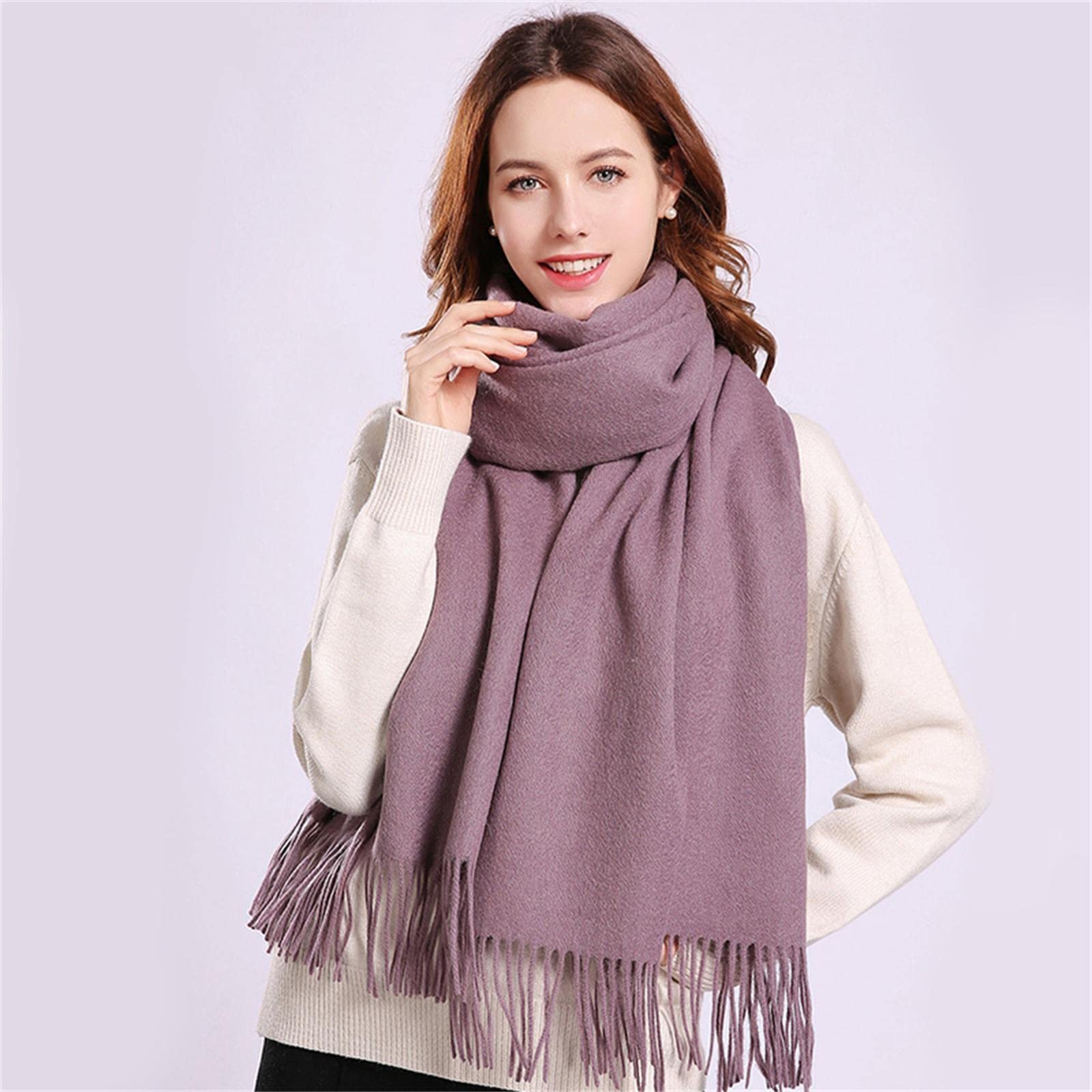 UKKO Sciarpa Sciarpa di Lana per Le Donne Inverno Addensare Inverno Sciarpe Calde Inverno