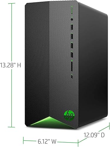 Miniatura 3 de HP PC de sobremesa Pavilion Gaming 2022, AMD Ryzen 5 5600G (Beat i5-12400F), AMD Radeon RX5500, 32 GB de RAM, 1 TB SSD, mouse y teclado con cable,