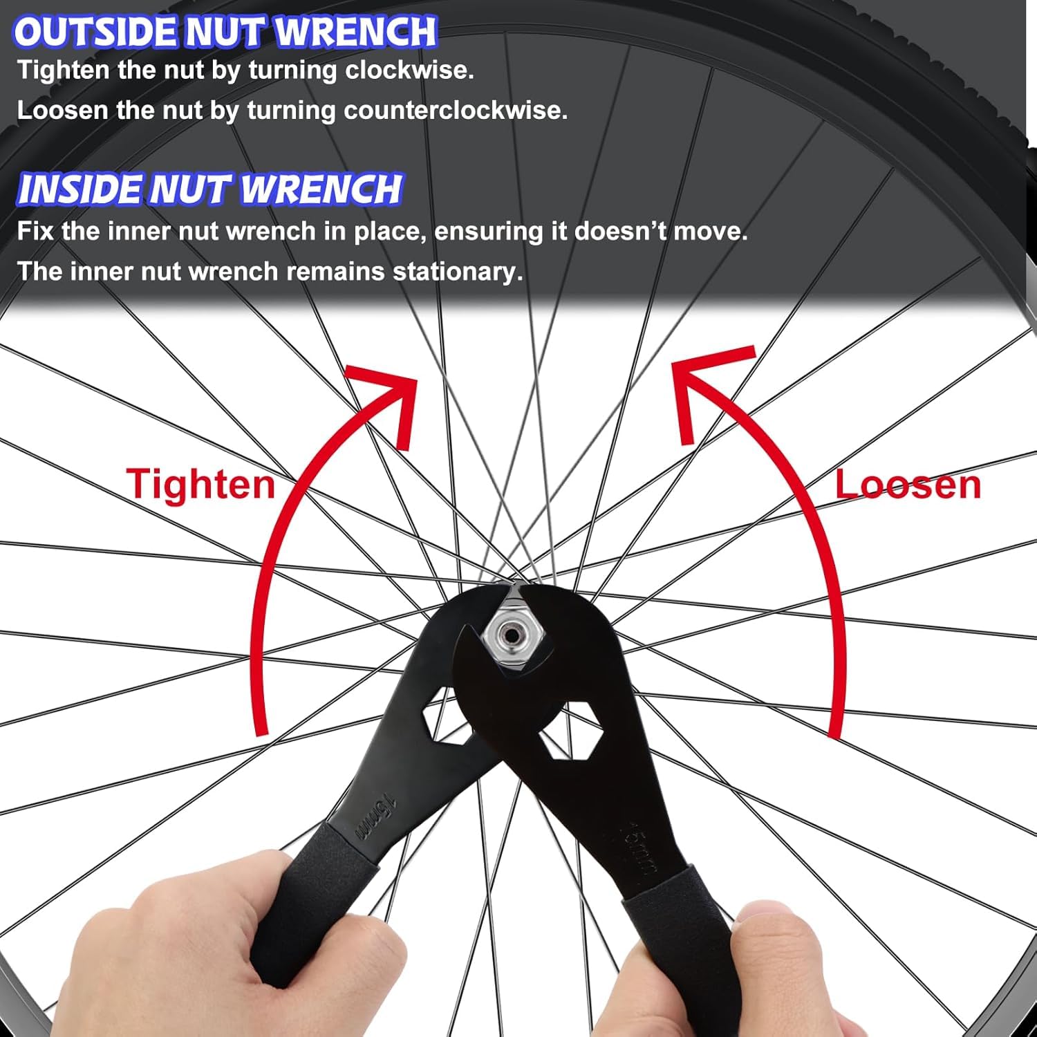 Jadeshay Clé à Cône 17 Mm Pour Pédale De Vélo – Outil De Réparation Double Usage, Anti-dérapant, Durable