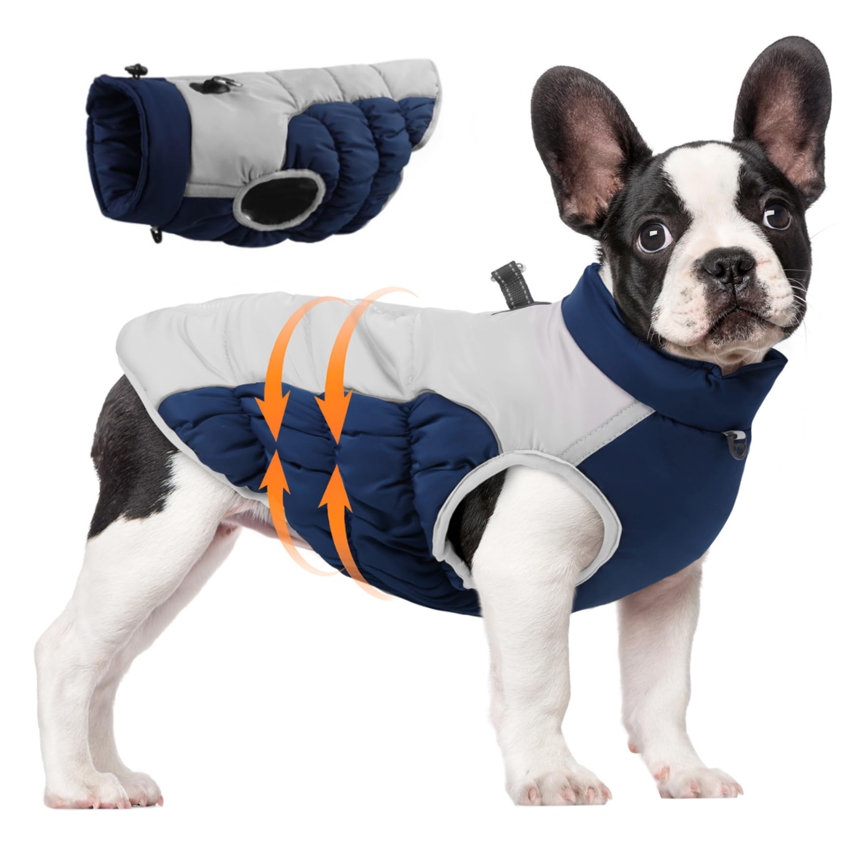 Manteau chien hiver avec harnais veste chaude imperméable réfléchissante taille 2XL