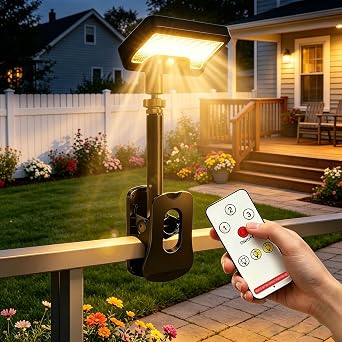 Clip On Solar Lights Outdoor Motion Sensor, 92 LED 600LM Security Light