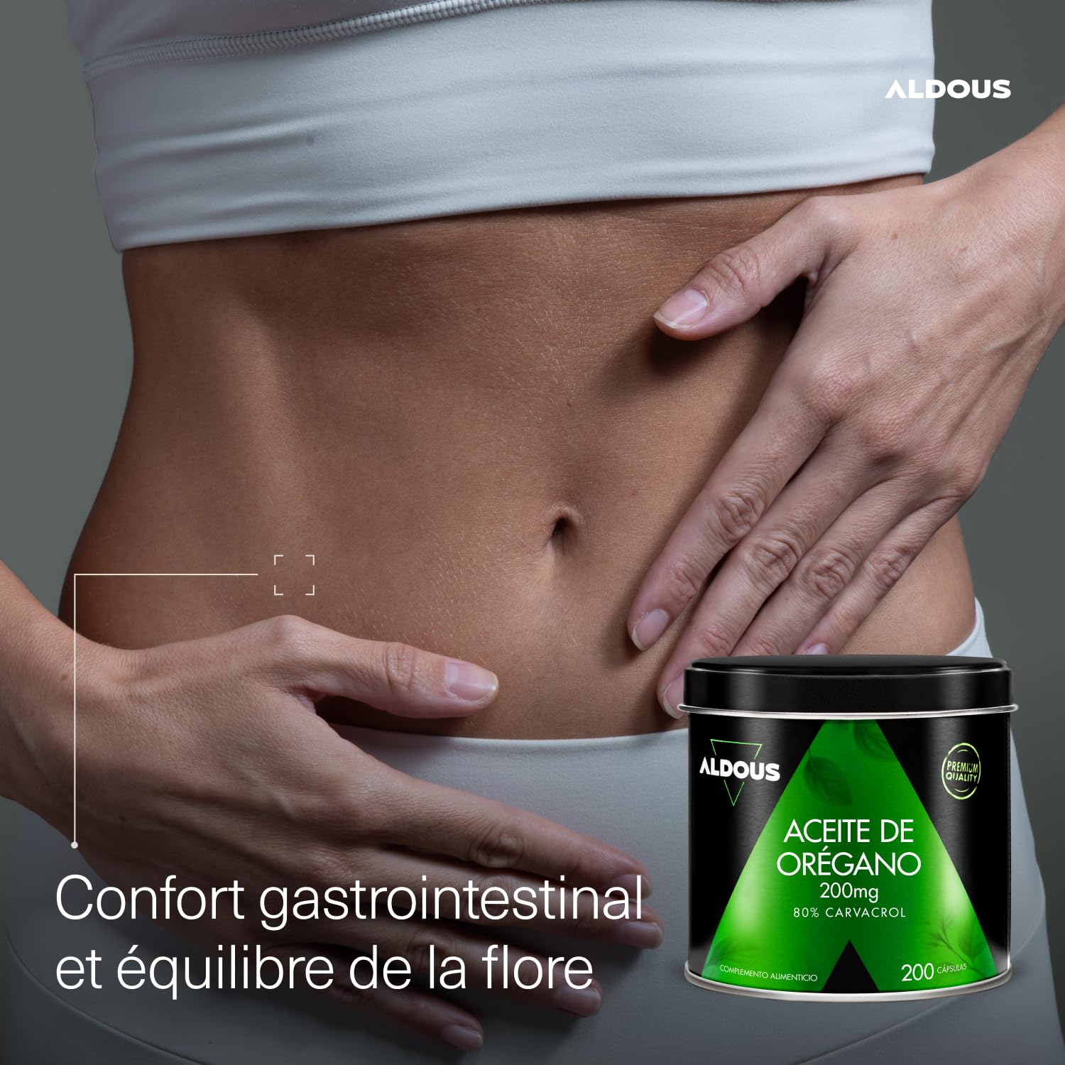 Huile d'origan en gélules avec 160 mg de carvacrol - 200 gélules - 1 par jour - Renforcement naturel du système immunitaire - Bien-être digestif et antioxydant - 80% de carvacrol - Sans additifs