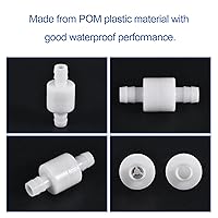 Vista 5 de MECCANIXITY Válvulas de retención sin retorno, 7/16 pulgadas de diámetro. Conector de manguera en línea unidireccional para bomba de tanque de agua