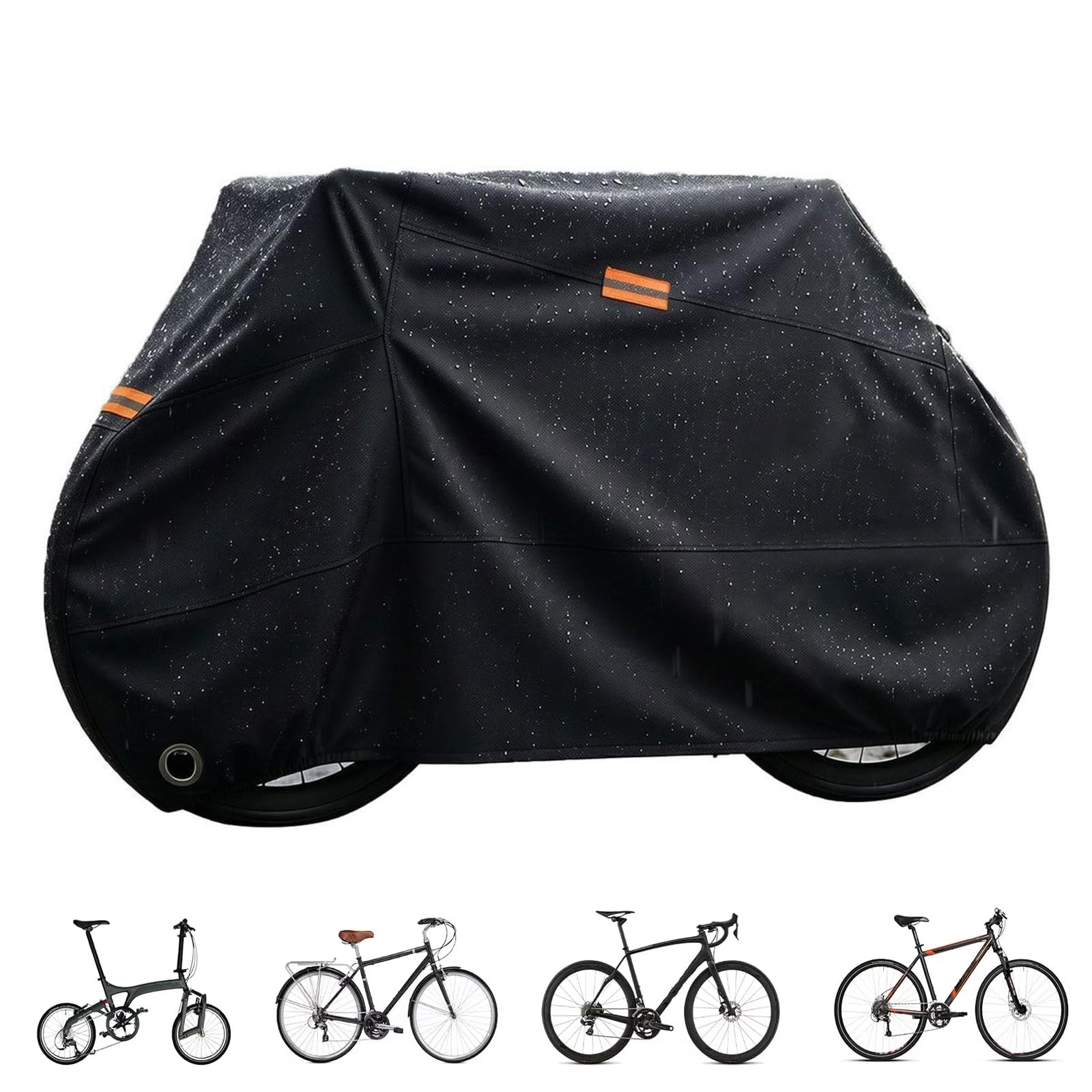 Telo Copri Bicicletta per Cannondale SuperX 2025- | Anti-strappo Ultra-resistente, Protezione UV e Polvere, Banda Elastica, Rivestimento Nero Denso, Cinghia di Fissaggio