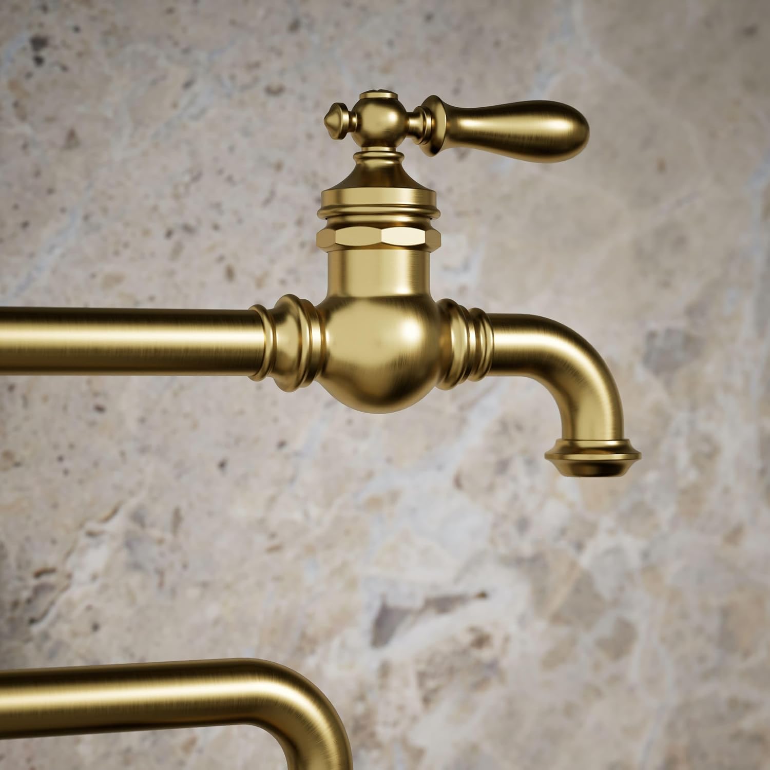 KOHLER Artifacts® single-hole deck-mount pot filler kitchen sink faucet with 22" extended spout