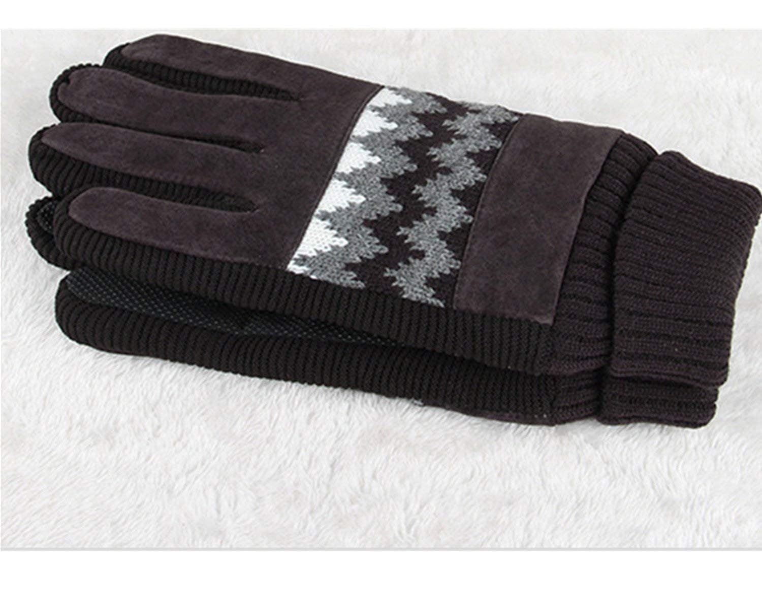 Unisex-Adult Mittens Męskie Zimowe Rękawiczki Rowerowe Ciepłe Rękawiczki Wiatroodporny Wodoodporny Nowoczesny Casual Na Zimę Na Rowerze I Na Świeżym Powietrzu/Coffee/One Size