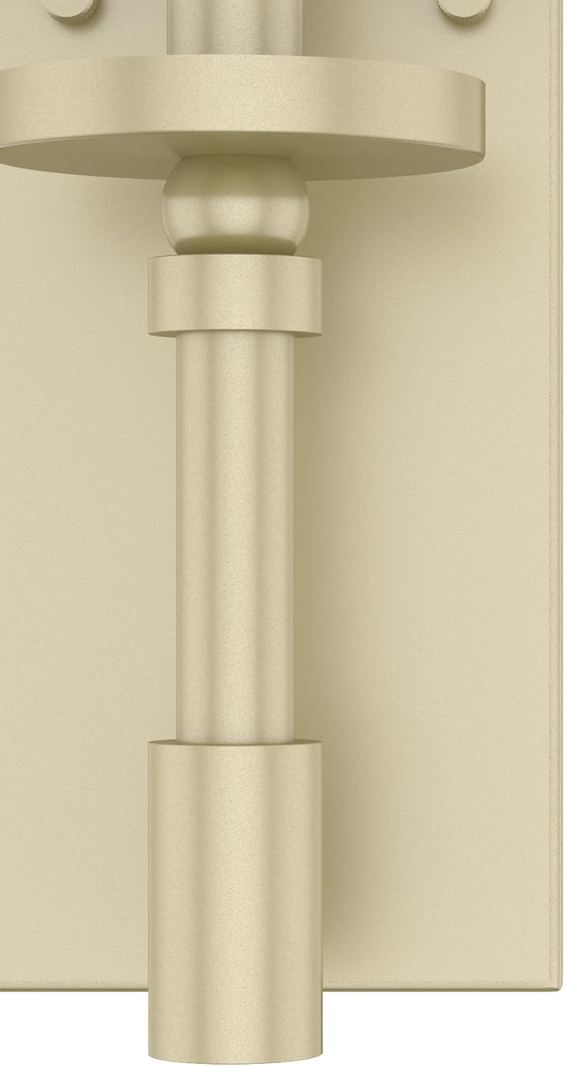 Hunter - Briargrove 1-light Modern Brass, Small Sconce Light, Dimmable, Formal Style, for Bedrooms, Kitchens, Dining, Living Rooms - 19693