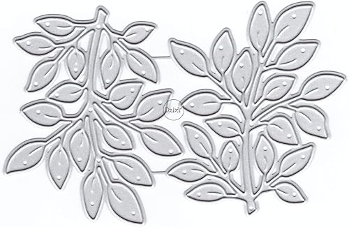 DzIxY Troqueles de corte de metal de dos hojas para hacer tarjetas, papel de relieve, troquelados, plantillas de máquina de álbumes de recortes,